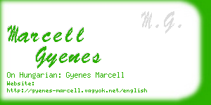 marcell gyenes business card